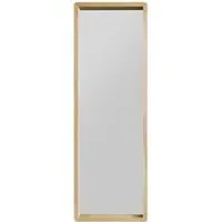 Naturalis Rounded Corner Leaner Wall Mirror - Oak