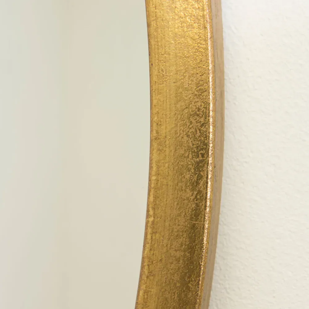 Rowan Round Wall Mirror - Gold