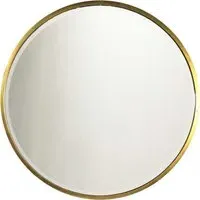 Rowan Round Wall Mirror - Gold