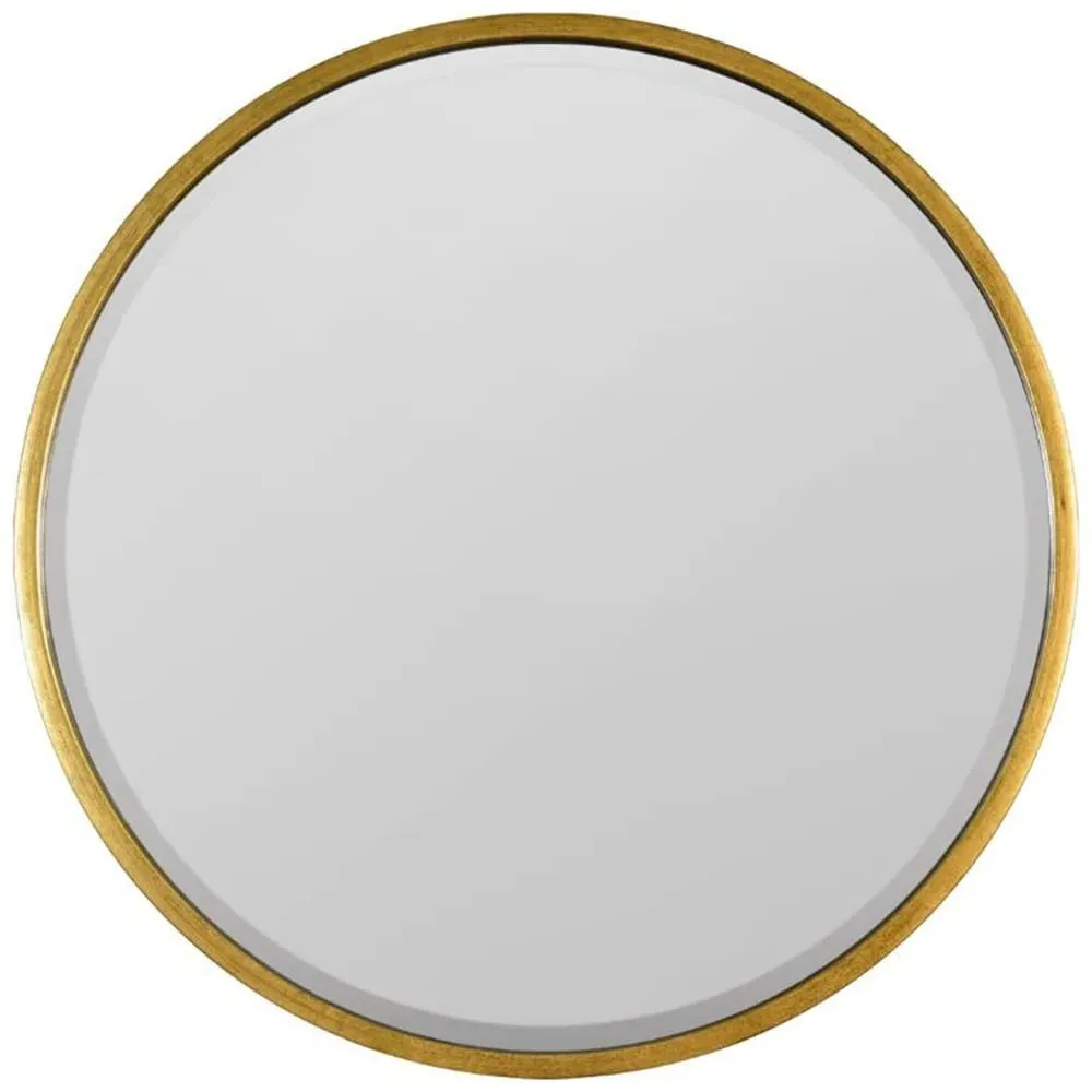 Rowan Round Wall Mirror - Gold image
