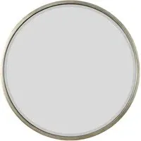 Rowan Round Wall Mirror - Silver