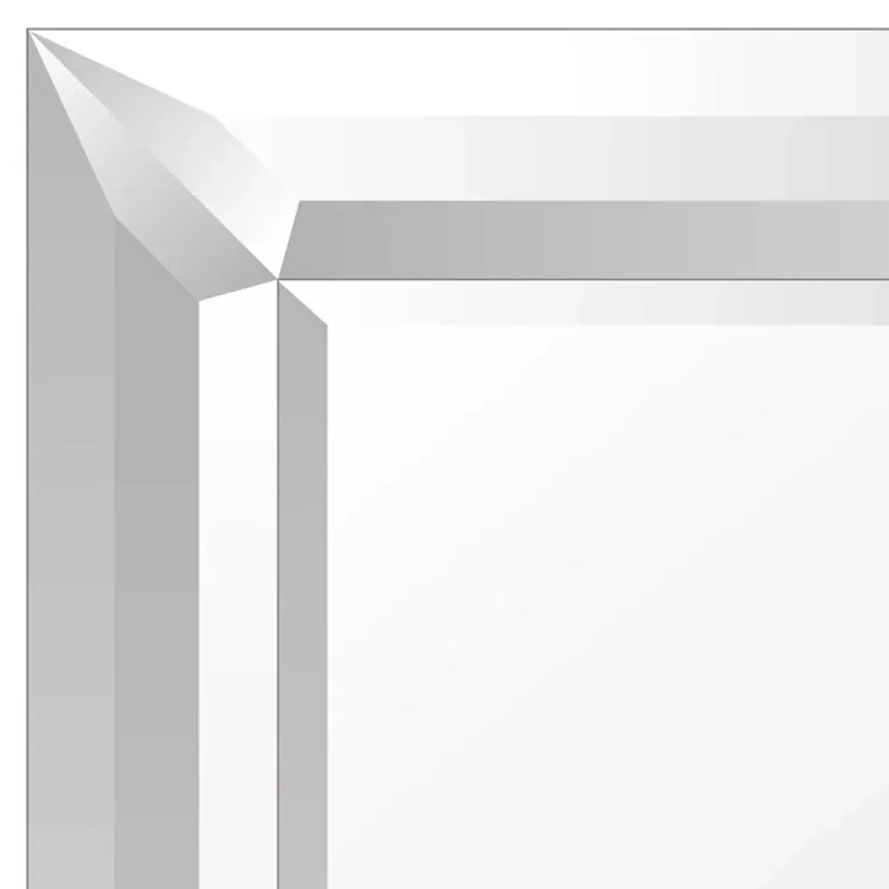 Sheringham All Glass Leaner Mirror - Silver