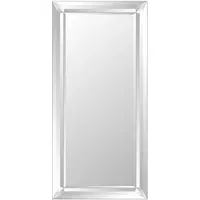 Sheringham All Glass Leaner Mirror - Silver