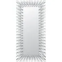 Starburst Large Rectangular Wall Mirror - Black