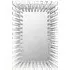 Starburst Rectangular Wall Mirror - Black