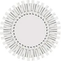 Starburst Round Wall Mirror - Black