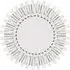 Starburst Round Wall Mirror - Black