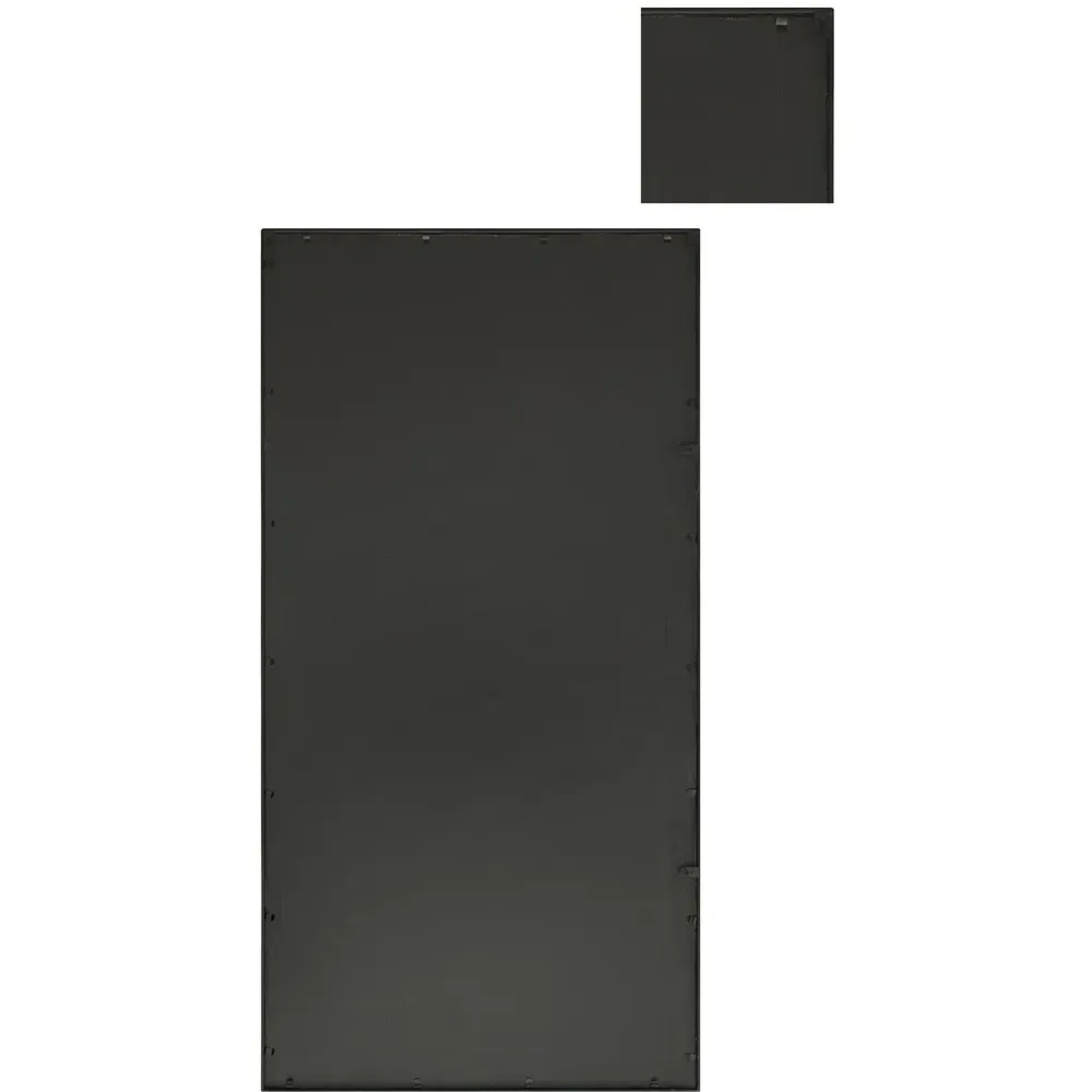 Tabula Window Wall Mirror - Black, Metal