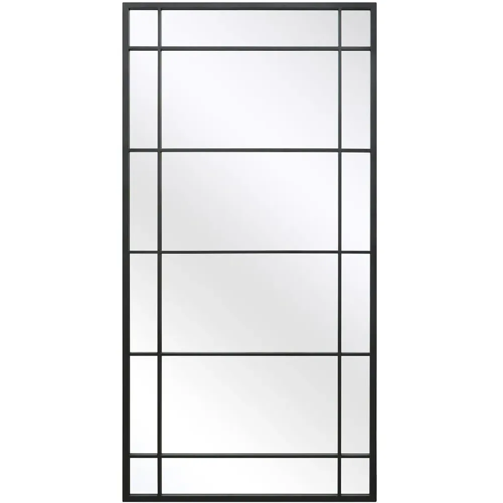 Tabula Window Wall Mirror - Black, Metal image