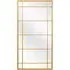 Tabula Window Wall Mirror - Gold, Metal