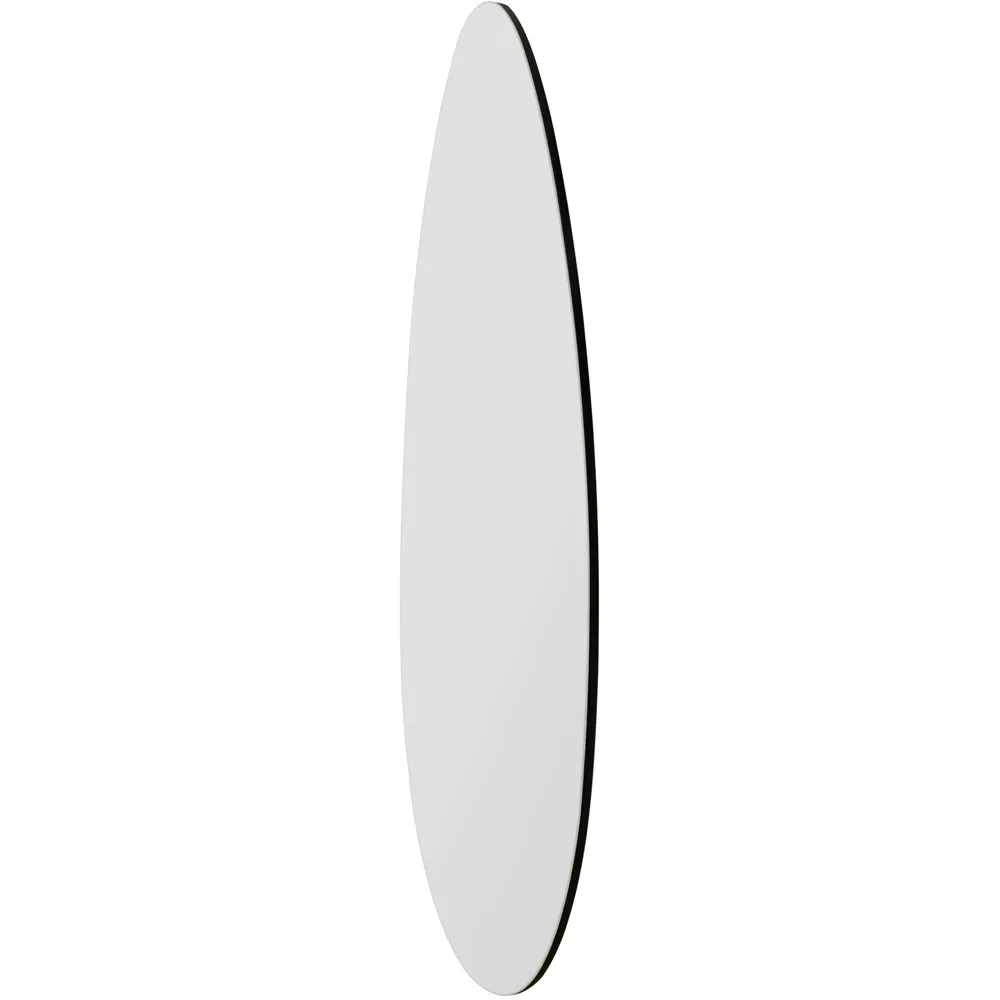 Tear Drop Frameless Wall Mirror - Black