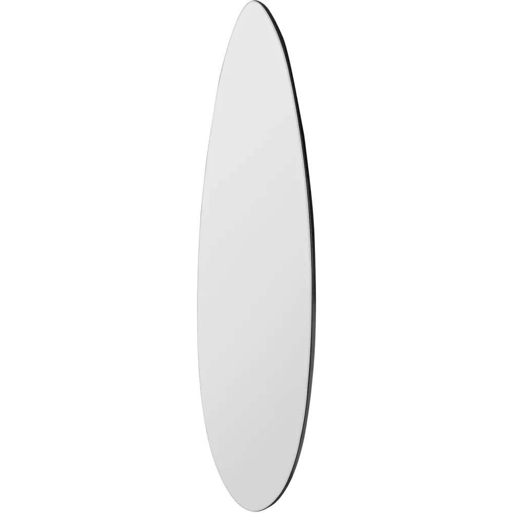 Tear Drop Frameless Wall Mirror - Black