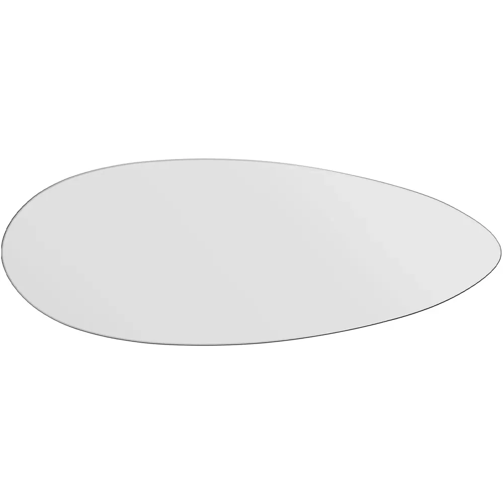 Tear Drop Frameless Wall Mirror - Black