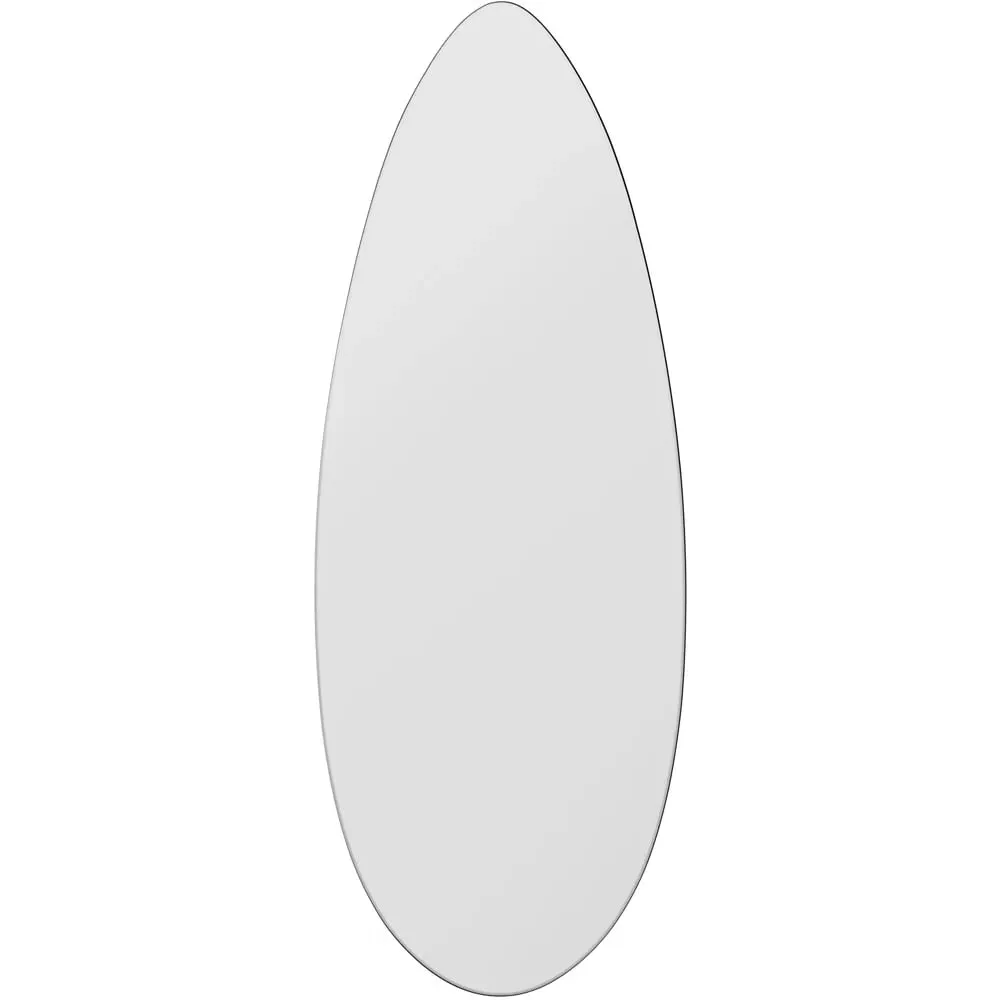 Tear Drop Frameless Wall Mirror - Black