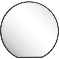The Circulus Round Wall Mirror - Black, Metal