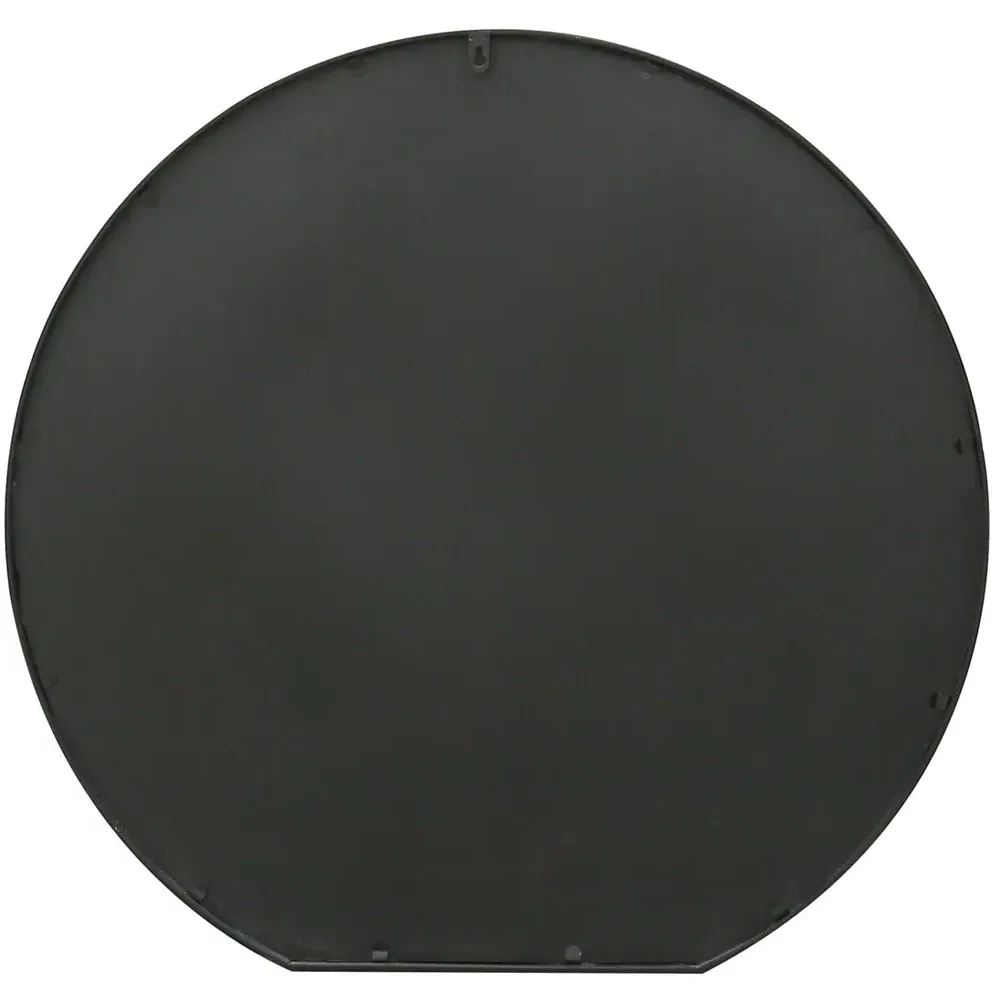 The Circulus Round Wall Mirror - Black, Metal