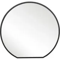 The Circulus Round Wall Mirror - Black, Metal