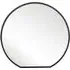 The Circulus Round Wall Mirror - Black, Metal