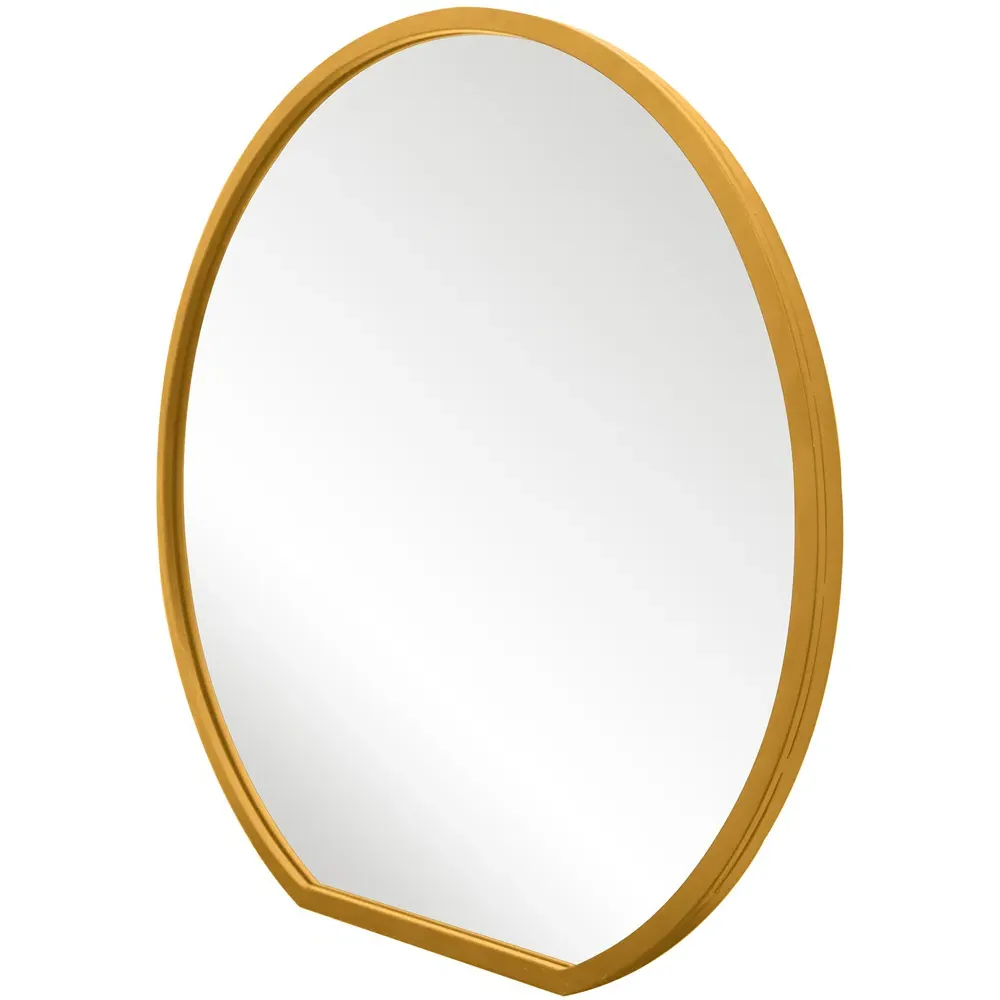 The Circulus Round Wall Mirror - Gold, Metal