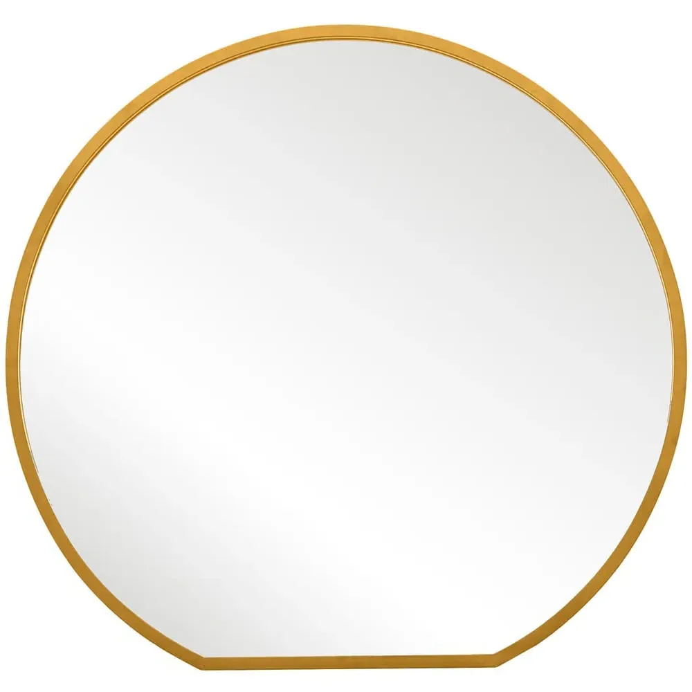 The Circulus Round Wall Mirror - Gold, Metal