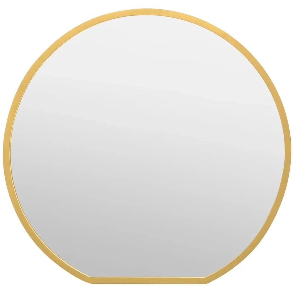 The Circulus Round Wall Mirror - Gold, Metal
