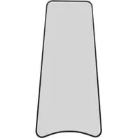 The Coartans Trapezoid Wall Mirror - Black, Metal