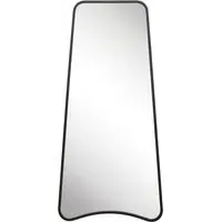 The Coartans Trapezoid Wall Mirror - Black, Metal
