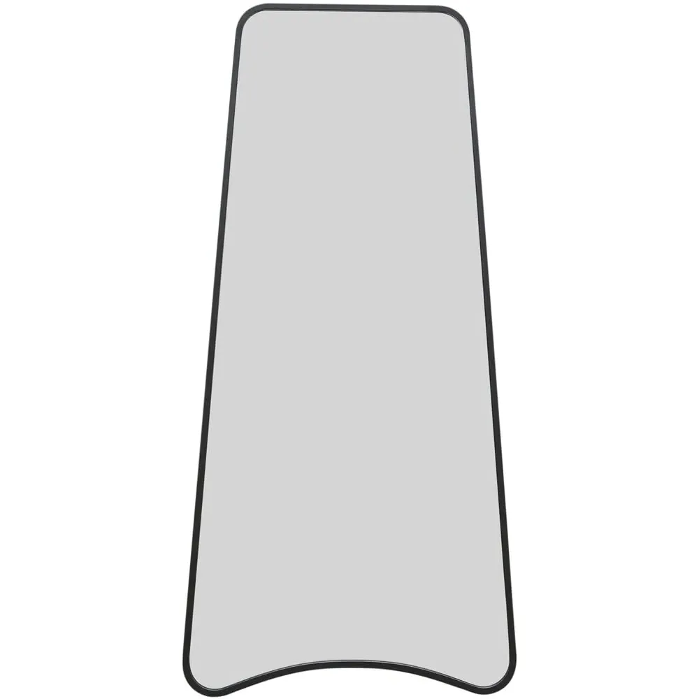 The Coartans Trapezoid Wall Mirror - Black, Metal