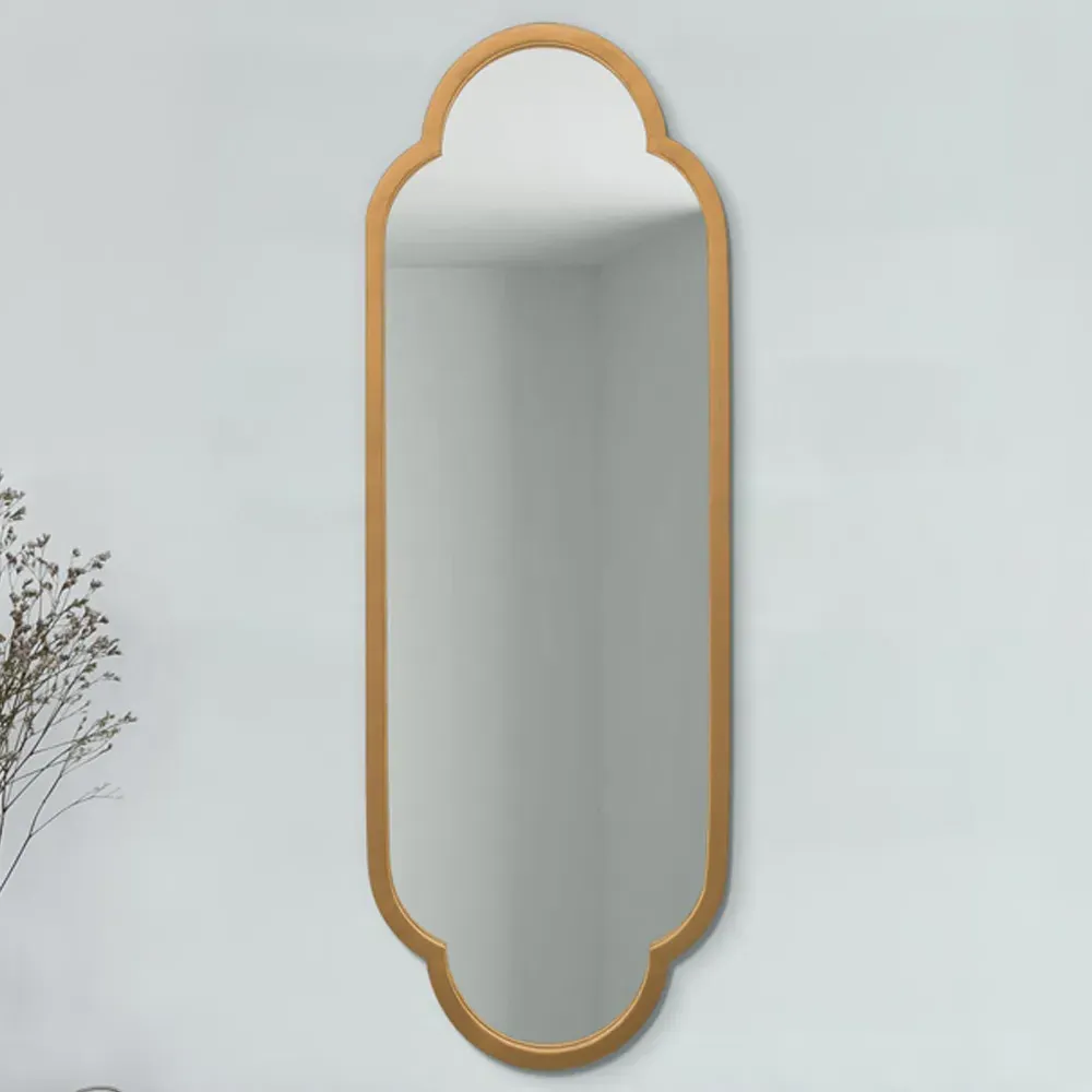 The Duplici Double Arched Oval Wall Mirror - Gold, Metal