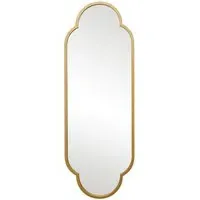 The Duplici Double Arched Oval Wall Mirror - Gold, Metal