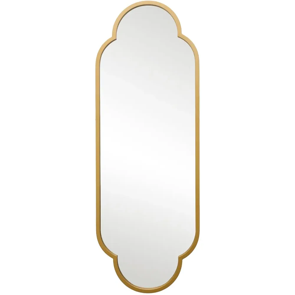 The Duplici Double Arched Oval Wall Mirror - Gold, Metal