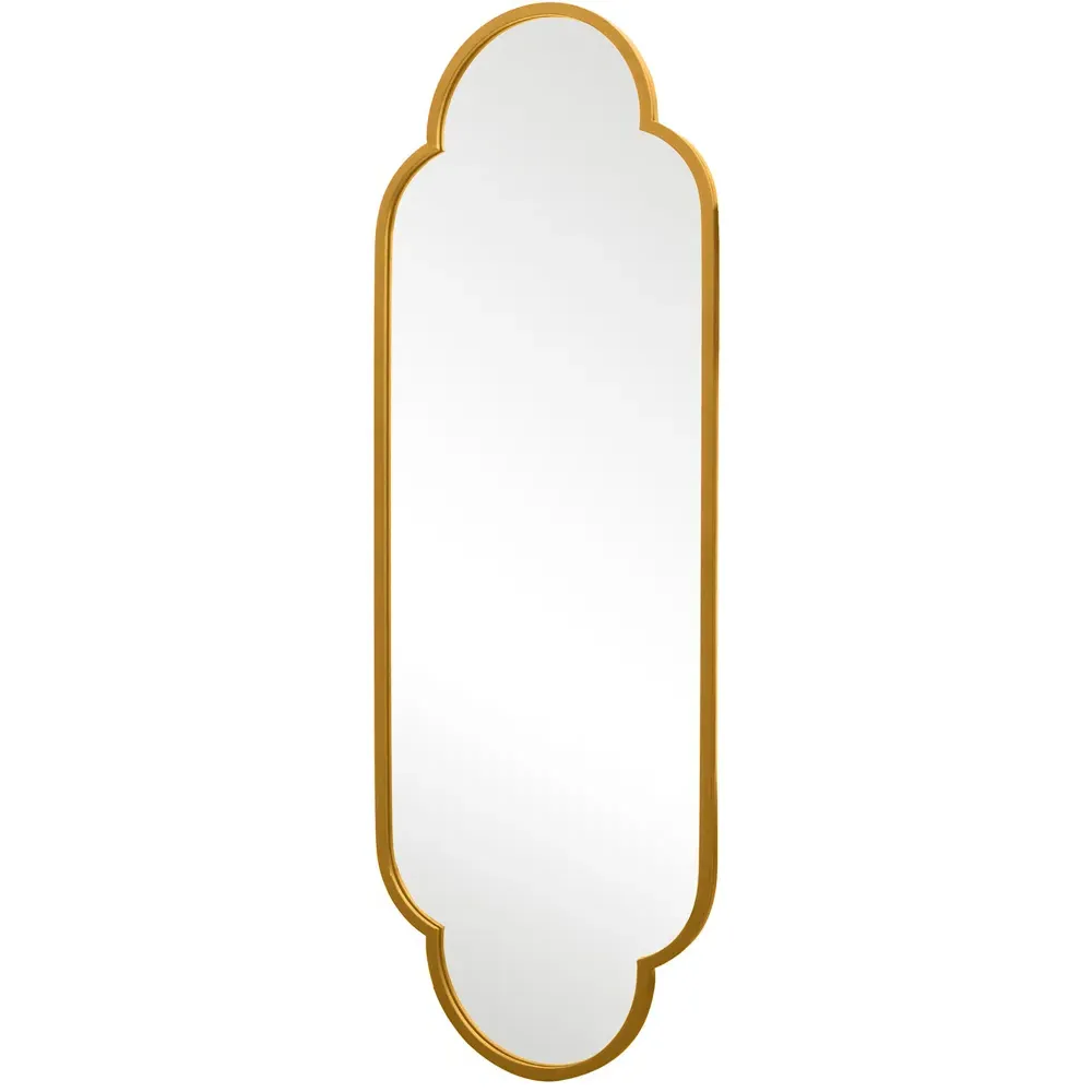 The Duplici Double Arched Oval Wall Mirror - Gold, Metal