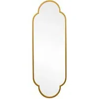 The Duplici Double Arched Oval Wall Mirror - Gold, Metal
