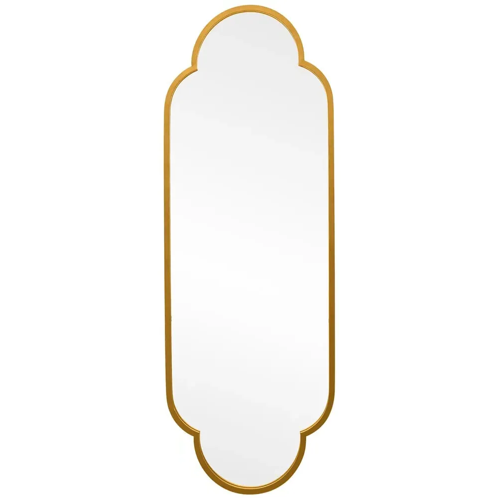 The Duplici Double Arched Oval Wall Mirror - Gold, Metal