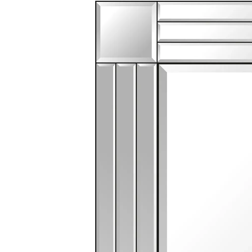 Triple Bevel Cheval Free Standing Mirror - Clear