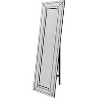 Triple Bevel Venetian Cheval Free Standing Mirror - Clear