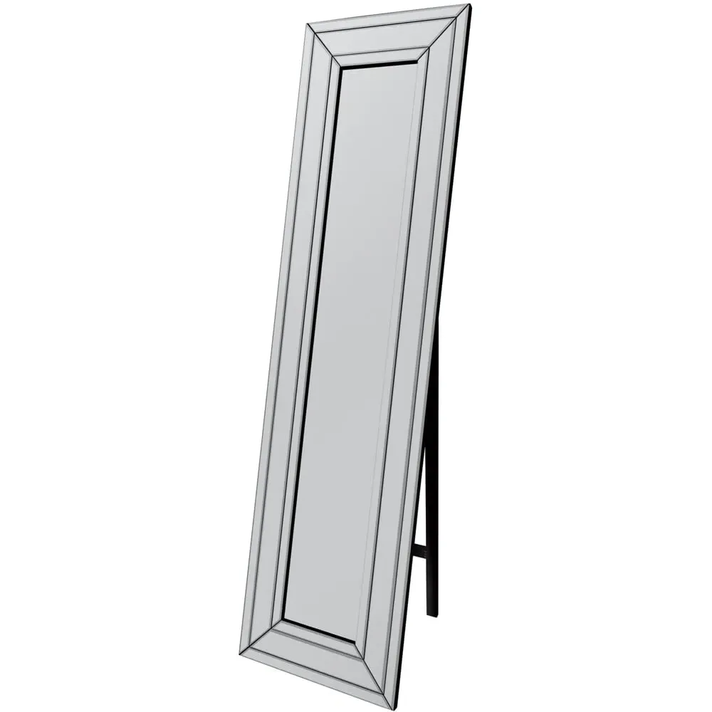 Triple Bevel Venetian Cheval Free Standing Mirror - Clear image