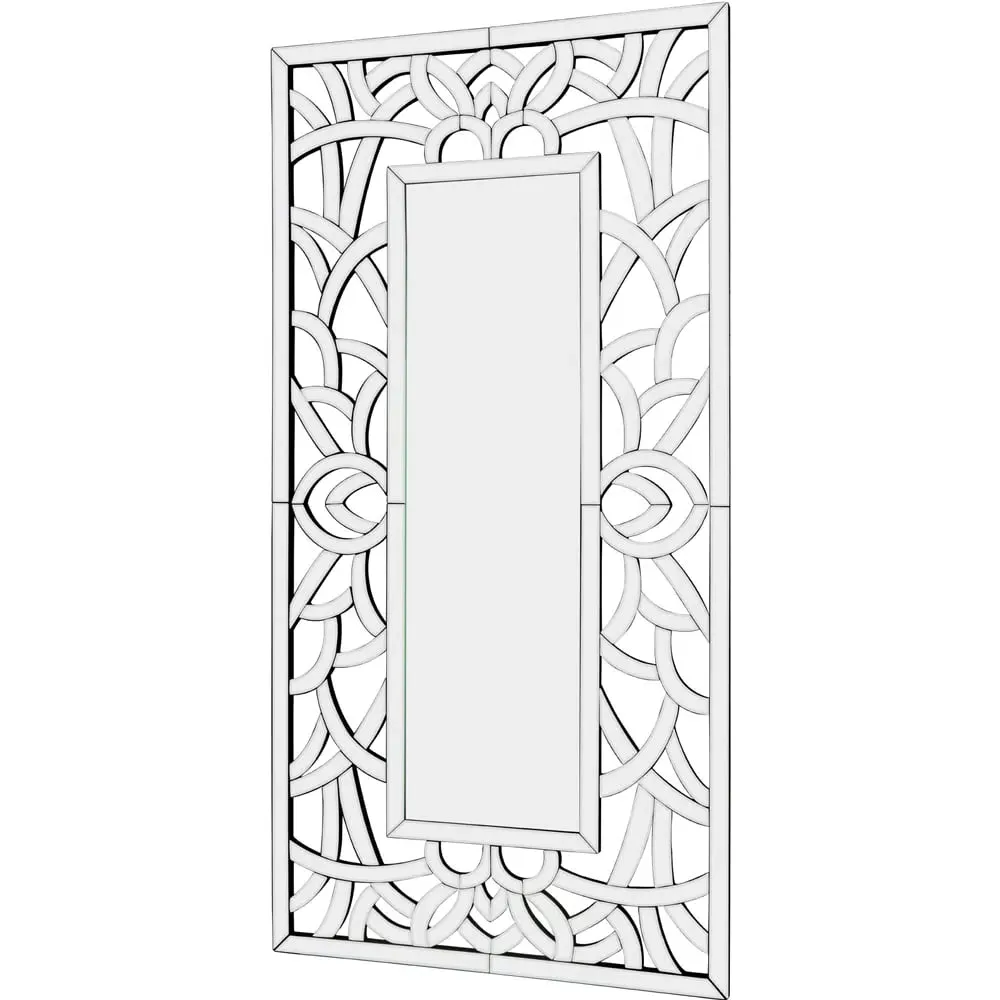 Venetian Wall Mirror with Ornate Frame - Clear