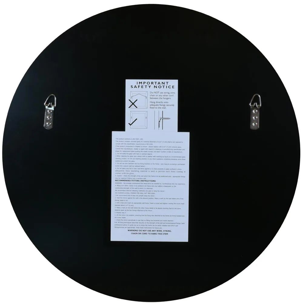 Vetus Round Antiqued Wall Mirror - Clear