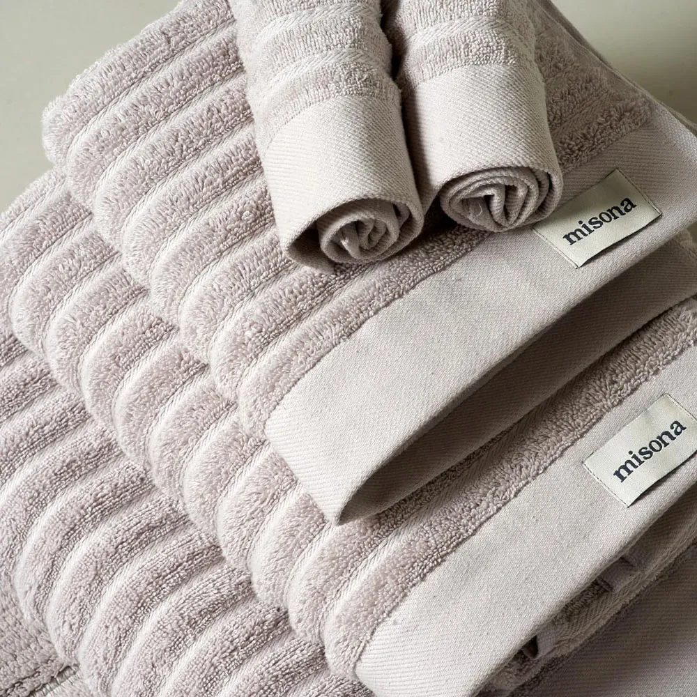 Organic Cotton Hand Towel - Silver