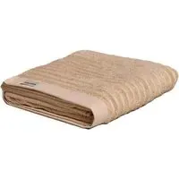 Organic Cotton Ribbed Bath Sheet - Brown