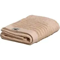 Organic Cotton Ribbed Bath Towel - Brown