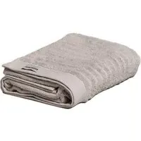 Organic Cotton Ribbed Bath Towel - Silver