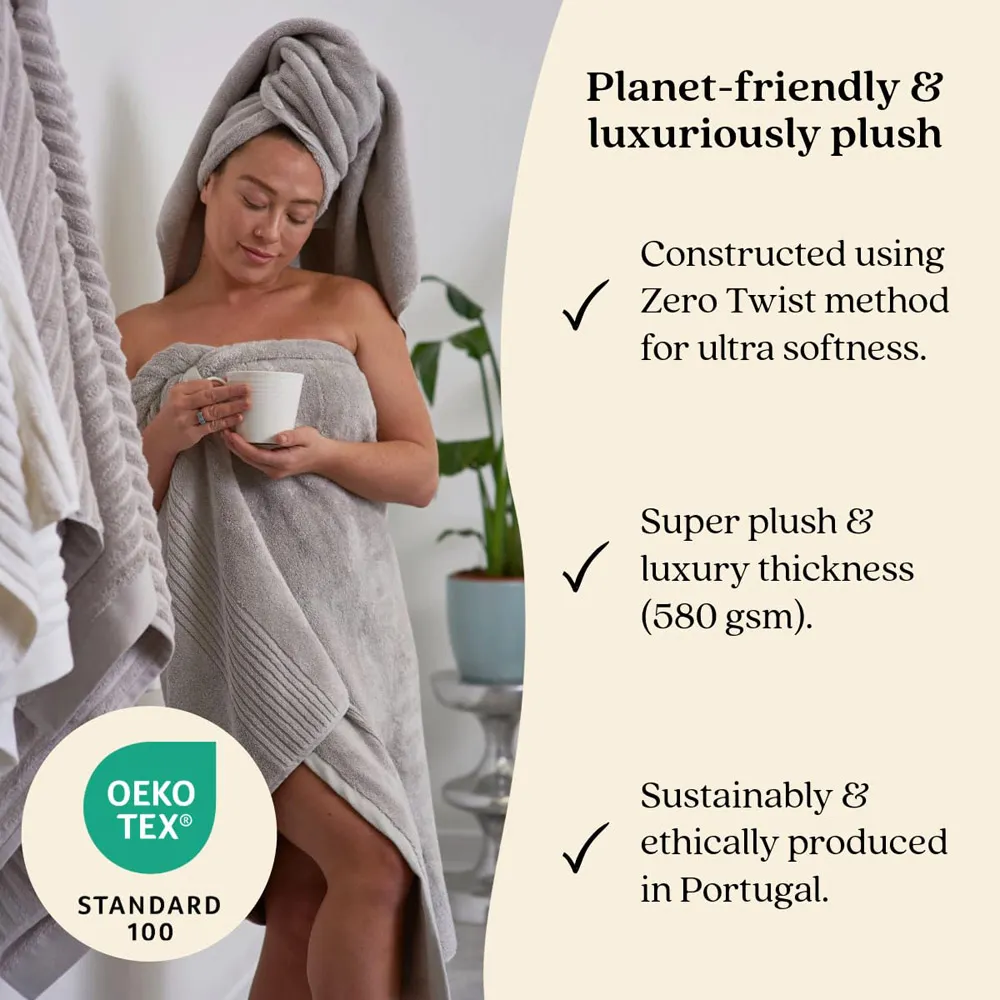 Ultra Soft Bath Towel - Silver, Bamboo