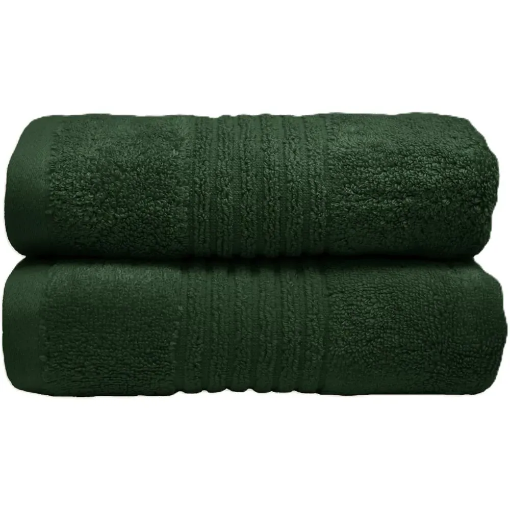 Ultra Soft Hand Towel 2 Pack - Green, Bamboo