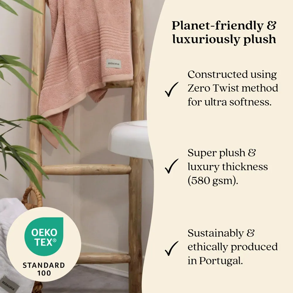 Ultra Soft Hand Towel 2 Pack - Pink, Bamboo