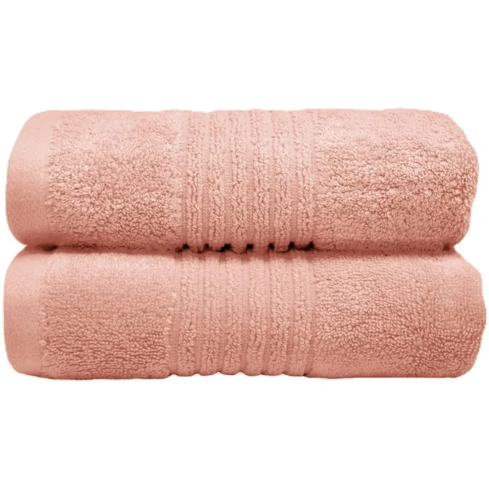 Ultra Soft Hand Towel 2 Pack - Pink, Bamboo