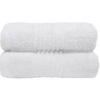 Ultra Soft Hand Towel 2 Pack - White, Bamboo
