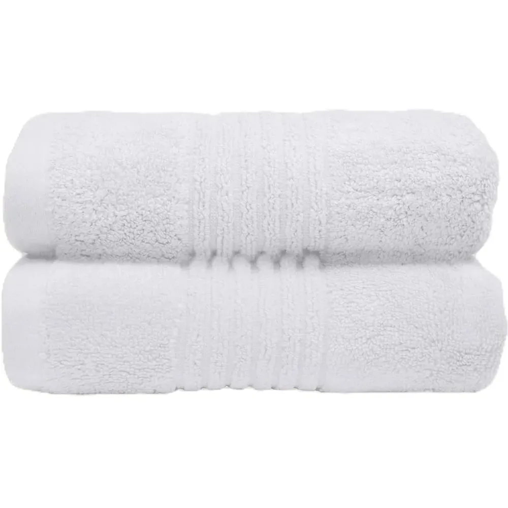 Ultra Soft Hand Towel 2 Pack - White, Bamboo