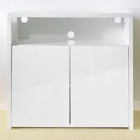 2 Door Buffet Cabinet with LED - White